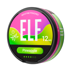 ELF Nicotine Pouches Pineapple 12mg — 12mg nicotine per pouch, slim format, 20 pouches