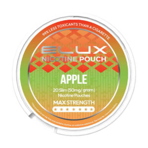 ELUX Apple 30mg Nicotine Pouches — 30mg nicotine per pouch, slim format, 20 pouches