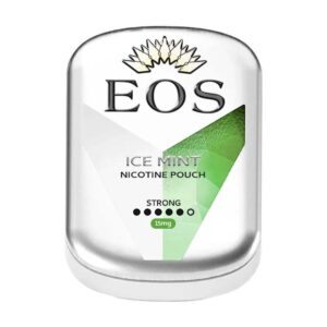 Eos Ice Mint 15mg Nicotine Pouches — 15mg nicotine per pouch, slim format, 20 pouches