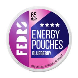 FEDRS Blueberry 65mg Nicotine Pouches — 65mg nicotine per pouch, slim format, 20 pouches