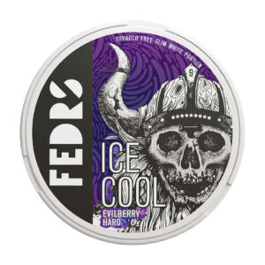 FEDRS Evilberry Hard 32.5mg Nicotine Pouches — 32.5mg nicotine per pouch, slim format, 20 pouches