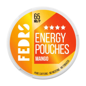 FEDRS Mango 65mg Nicotine Pouches — 65mg nicotine per pouch, slim format, 20 pouches