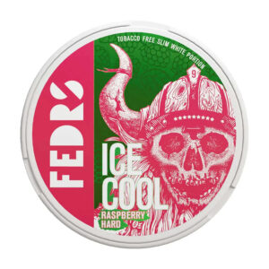 FEDRS Raspberry Hard 32.5mg Nicotine Pouches — 32.5mg nicotine per pouch, slim format, 20 pouches