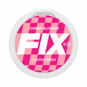 FIX Cherry Blossom 11.5mg — 11.5mg nicotine per pouch, slim format, 20 pouches
