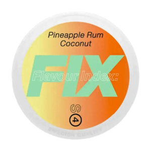 Fix Pineapple Rum Coconut 9.8mg Nicotine Pouches — 9.8mg nicotine per pouch, slim format, 20 pouches
