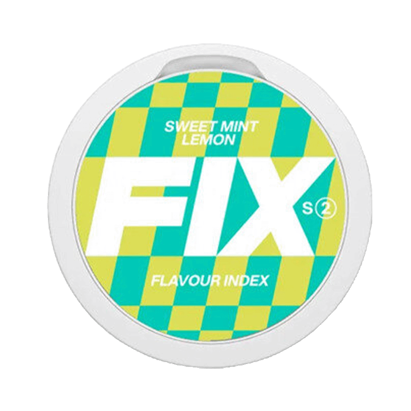 FIX Sweet Mint Lemon 5.6mg — 5.6mg nicotine per pouch, slim format, 20 pouches