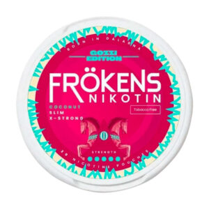 Frokens Coconut 20mg Nicotine Pouches — 20mg nicotine per pouch, slim format, 20 pouches