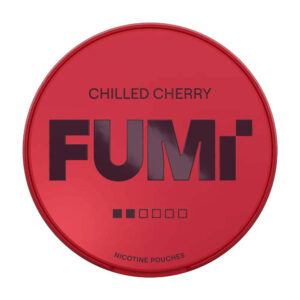 FUMi Chilled Cherry 4mg Nicotine Pouches — 4mg nicotine per pouch, slim format, 20 pouches