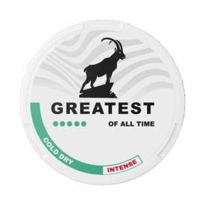 Greatest Cold Dry Intense 11,6mg — 11.6mg nicotine per pouch, slim format, 20 pouches