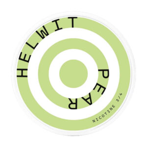 Helwit Pear 4.5mg Nicotine Pouches — 4.5mg nicotine per pouch, slim format, 20 pouches