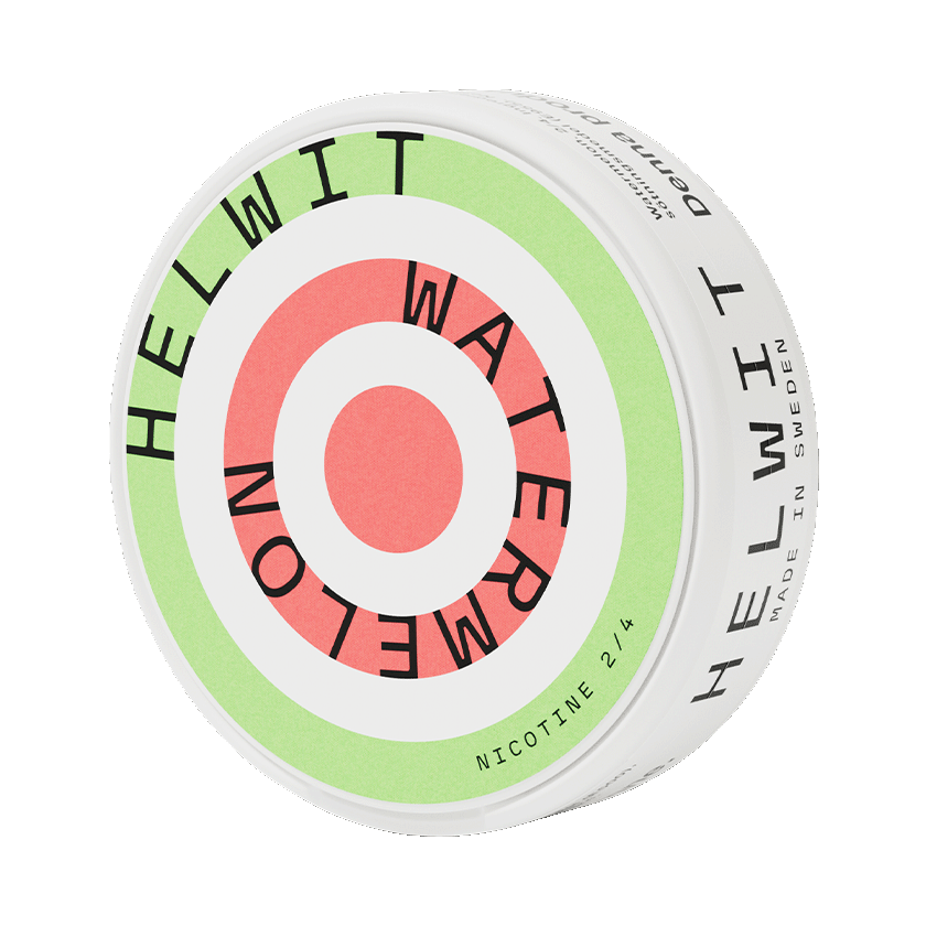 Helwit Watermelon 3.5mg — 3.5mg nicotine per pouch, slim format, 20 pouches