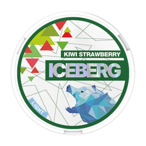 Iceberg Kiwi Strawberry 6mg Nicotine Pouches — 6mg nicotine per pouch, slim format, 20 pouches