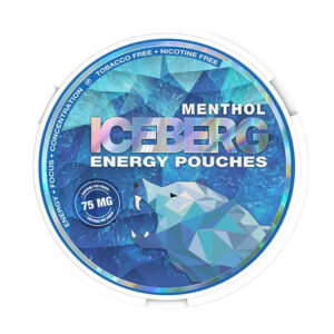 Iceberg Menthol 75mg Nicotine Pouches — 75mg nicotine per pouch, slim format, 20 pouches