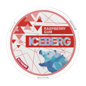 Iceberg Raspberry Gum 35mg Nicotine Pouches — 35mg nicotine per pouch, slim format, 20 pouches