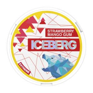 Iceberg Strawberry Mango Gum 35mg Nicotine Pouches — 35mg nicotine per pouch, slim format, 20 pouches