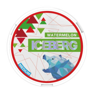 Iceberg Watermelon 12mg Nicotine Pouches — 12mg nicotine per pouch, slim format, 20 pouches