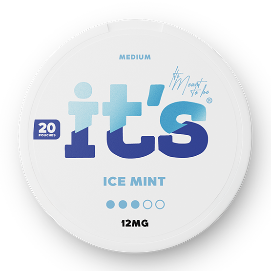 IT'S - Ice Mint 3 — 12mg nicotine per pouch, slim format, 20 pouches