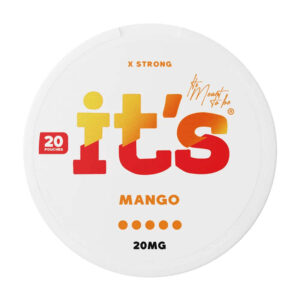 it's Mango 20mg Nicotine Pouches — 20mg nicotine per pouch, slim format, 20 pouches