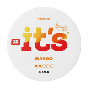 it's Mango 8.5mg Nicotine Pouches — 8.5mg nicotine per pouch, slim format, 20 pouches