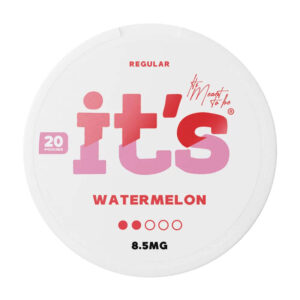 it's Watermelon 8.5mg Nicotine Pouches — 8.5mg nicotine per pouch, slim format, 20 pouches