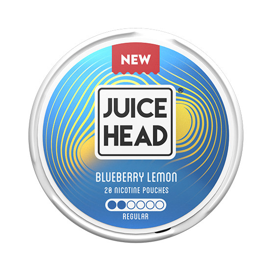 Juice Head Blueberry Lemon Regular 6mg — 6mg nicotine per pouch, regular format, 20 pouches