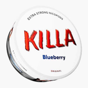 KILLA - Blueberry — 12.8mg nicotine per pouch, slim format, 20 pouches