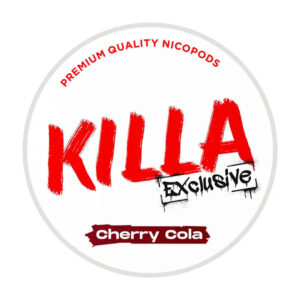KILLA Cherry Cola 13.2mg Nicotine Pouches — 13.2mg nicotine per pouch, slim format, 20 pouches