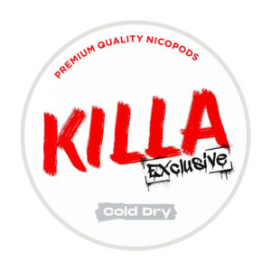 KILLA Cold Dry 13.2mg Nicotine Pouches — 13.2mg nicotine per pouch, slim format, 20 pouches