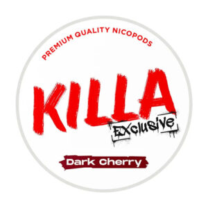 KILLA Dark Cherry 13.2mg Nicotine Pouches — 13.2mg nicotine per pouch, slim format, 20 pouches