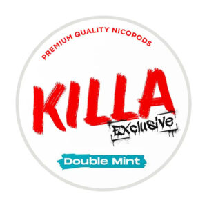 KILLA Double Mint 13.2mg Nicotine Pouches — 13.2mg nicotine per pouch, slim format, 20 pouches