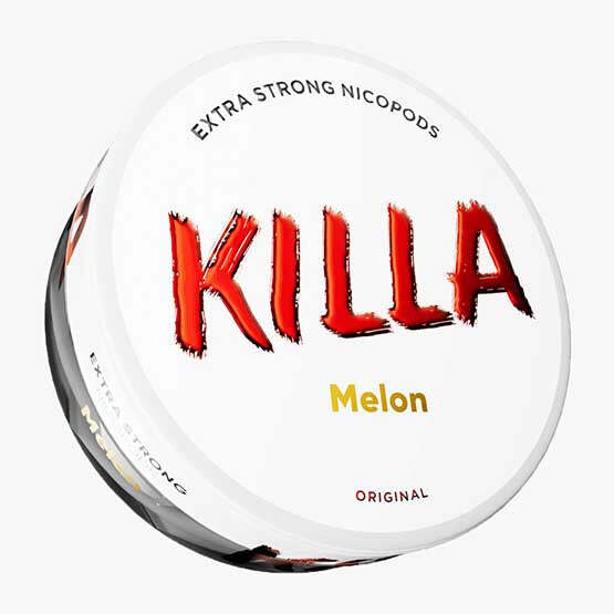 KILLA - Melon — 12.8mg nicotine per pouch, slim format, 20 pouches