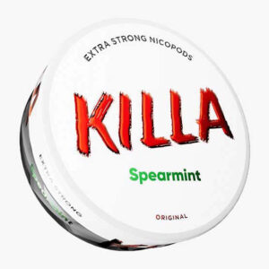 KILLA - Spearmint — 12.8mg nicotine per pouch, slim format, 20 pouches
