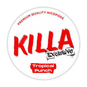 KILLA Tropical Punch 13.2mg Nicotine Pouches — 13.2mg nicotine per pouch, slim format, 20 pouches