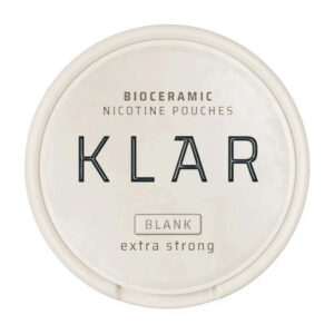 Klar Blank 9mg Nicotine Pouches — 9mg nicotine per pouch, slim format, 20 pouches