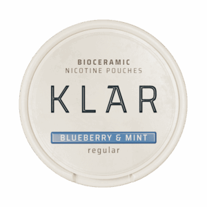 KLAR Blueberry & Mint Regular Mini 3mg — 3.2mg nicotine per pouch, regular format, 20 pouches
