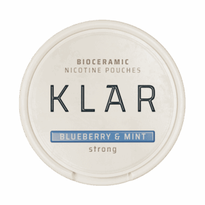 KLAR Blueberry & Mint Strong Mini 6mg — 6.4mg nicotine per pouch, mini format, 20 pouches