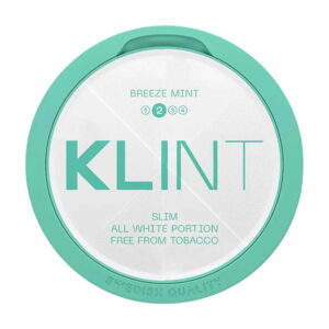 Klint Breeze Mint 5.6mg Nicotine Pouches — 5.6mg nicotine per pouch, slim format, 20 pouches