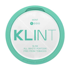 Klint Mint 4.2mg Nicotine Pouches — 4.2mg nicotine per pouch, slim format, 20 pouches