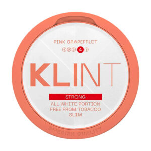 Klint Pink Grapefruit 11.2mg Nicotine Pouches — 11.2mg nicotine per pouch, slim format, 20 pouches