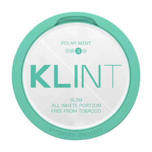 Klint Polar Mint 8.4mg Nicotine Pouches — 8.4mg nicotine per pouch, slim format, 20 pouches