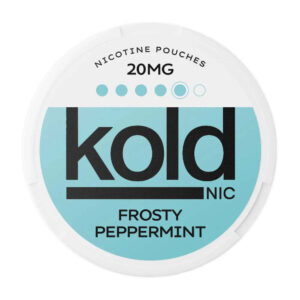 koldnic Frosty Peppermint 20mg Nicotine Pouches — 20mg nicotine per pouch, slim format, 20 pouches