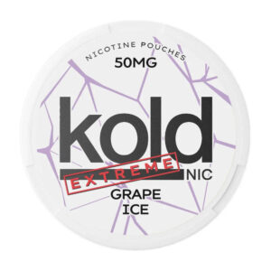 koldnic Grape Ice 33mg Nicotine Pouches — 33mg nicotine per pouch, slim format, 20 pouches