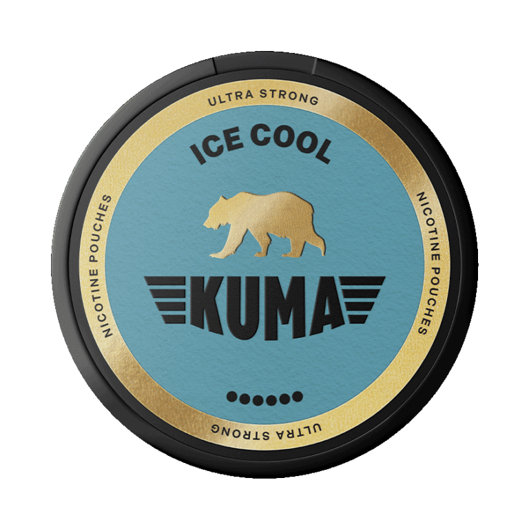 KUMA Ice Cool Ultra Strong 13.8mg Nicotine Pouches tin