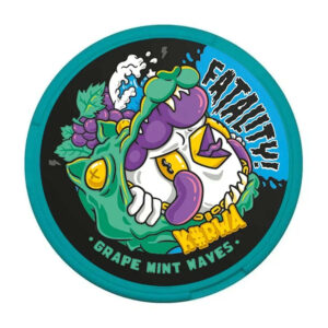 Kurwa Grape Mint Waves 36mg Nicotine Pouches — 36mg nicotine per pouch, slim format, 20 pouches