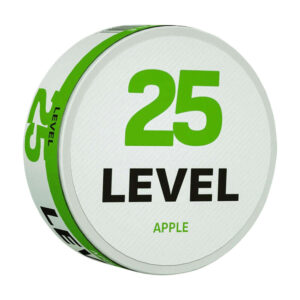 Level Apple 16mg Nicotine Pouches — 16mg nicotine per pouch, slim format, 20 pouches