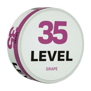 Level Grape 22.3mg Nicotine Pouches — 22.3mg nicotine per pouch, slim format, 20 pouches