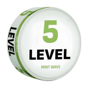 Level Mint Wave 3.3mg Nicotine Pouches — 3.3mg nicotine per pouch, slim format, 20 pouches