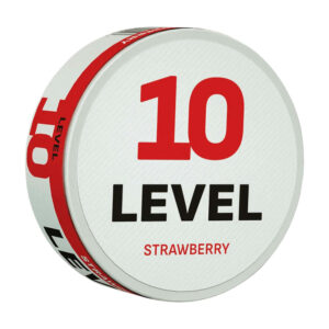 Level Strawberry 6.5mg Nicotine Pouches — 6.5mg nicotine per pouch, slim format, 20 pouches