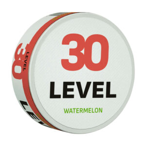 Level Watermelon 19.5mg Nicotine Pouches — 19.5mg nicotine per pouch, slim format, 20 pouches