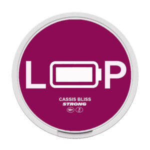 Loop Cassis Bliss 9.4mg Nicotine Pouches — 9.4mg nicotine per pouch, slim format, 22 pouches